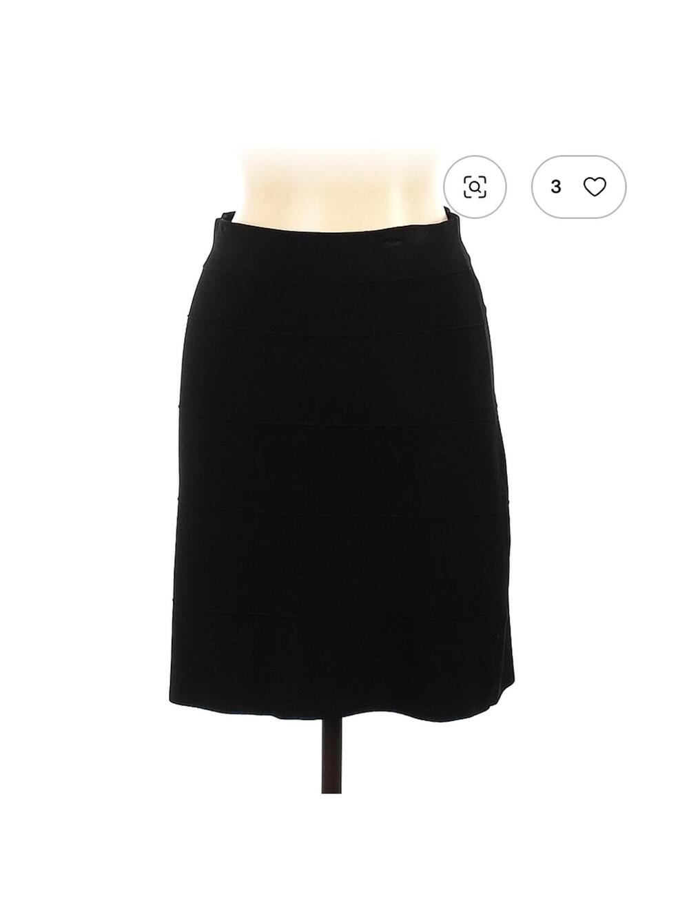 Cache Casual Black Skirt Size L